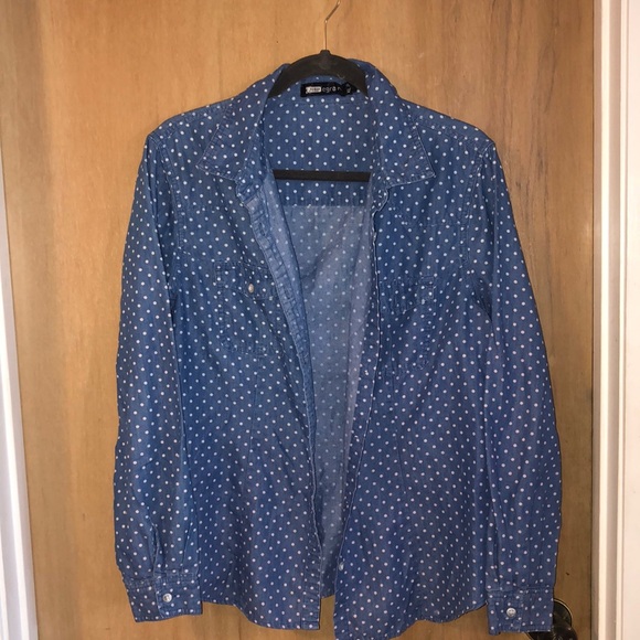 Polka dot button down - Picture 1 of 4